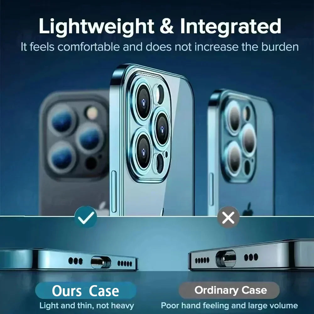 High Quality Plating Clear Phone Case